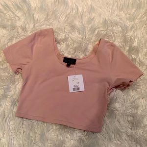 Petal pink Top Shop crop top